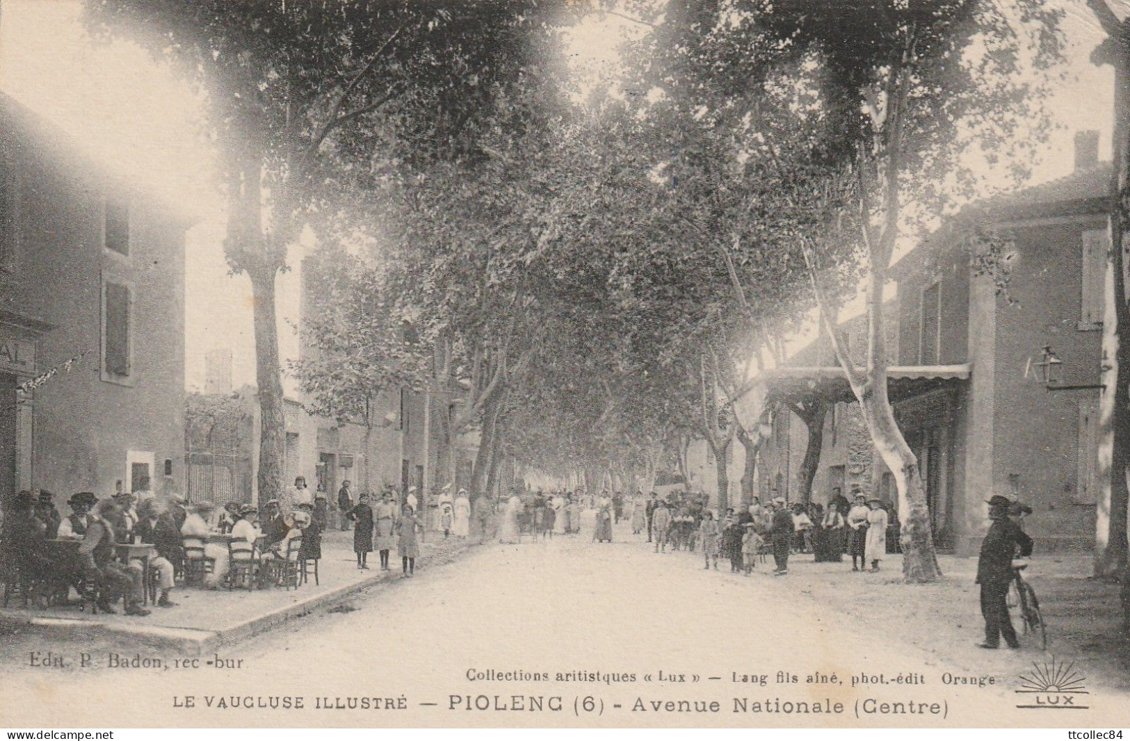 CPA-84-PIOLENC-Avenue Nationale (centre)-Animée - Piolenc