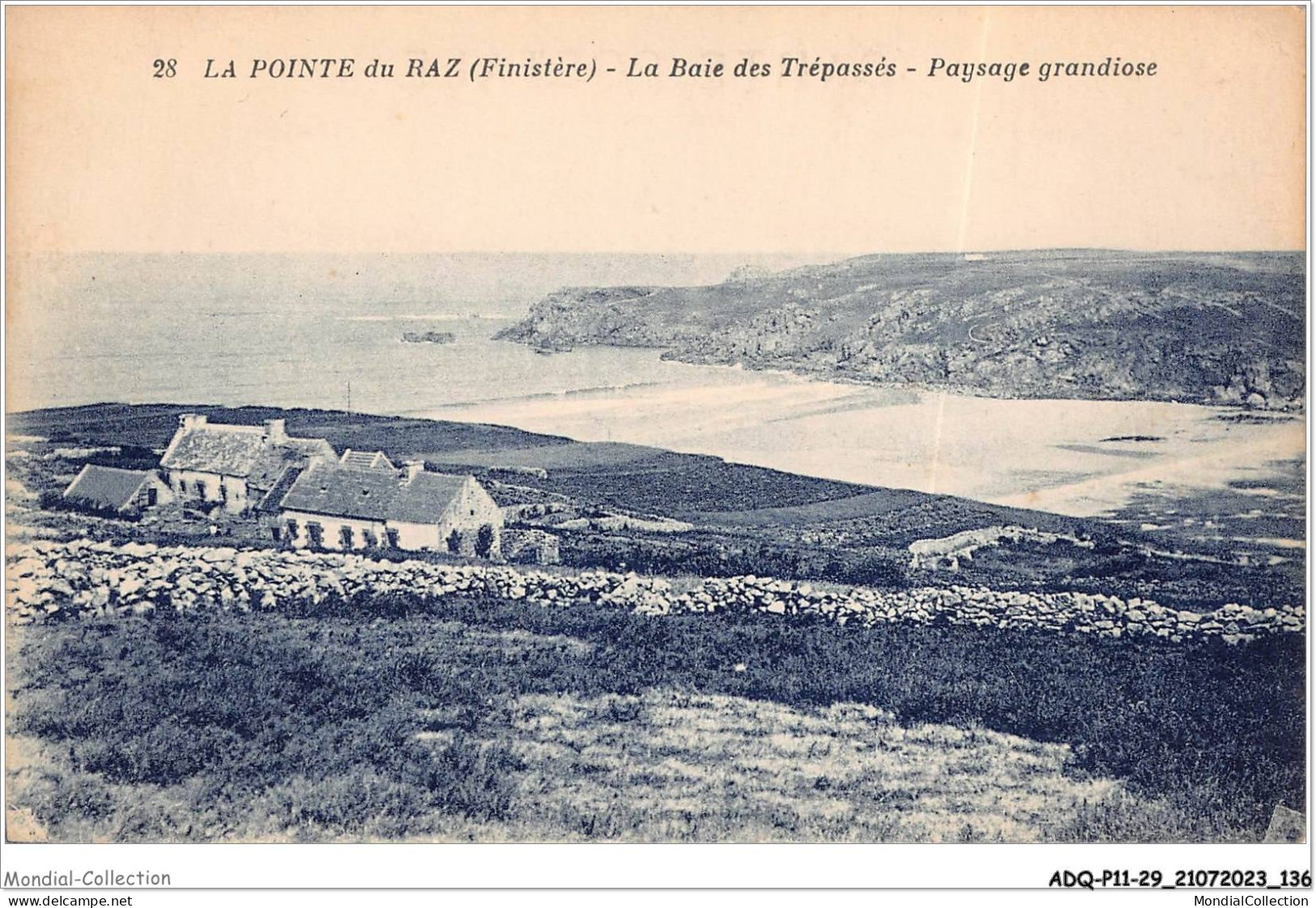 ADQP11-29-1070 - LA POINTE DU RAZ - La Baie Des Trépassés - Paysage Grandiose - La Pointe Du Raz