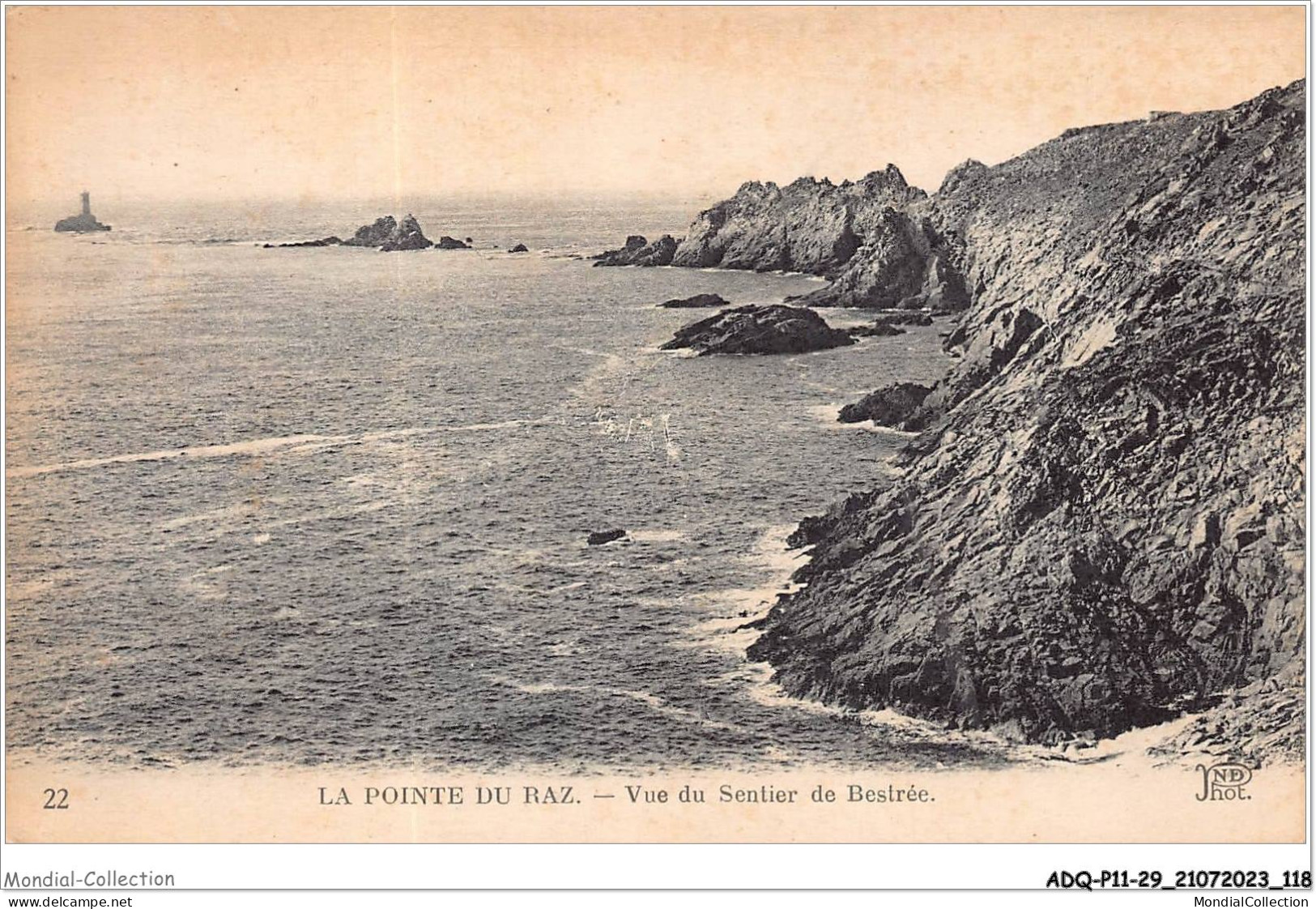 ADQP11-29-1061 - LA POINTE DU RAZ - Vue Du Sentier De Bestrée - La Pointe Du Raz