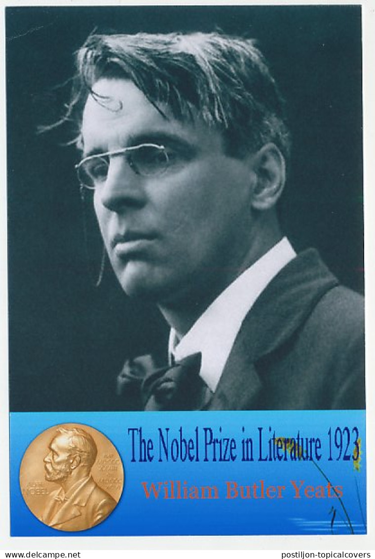 Postal Stationery China 2009 William Butler Yeats - Literature - Prix Nobel