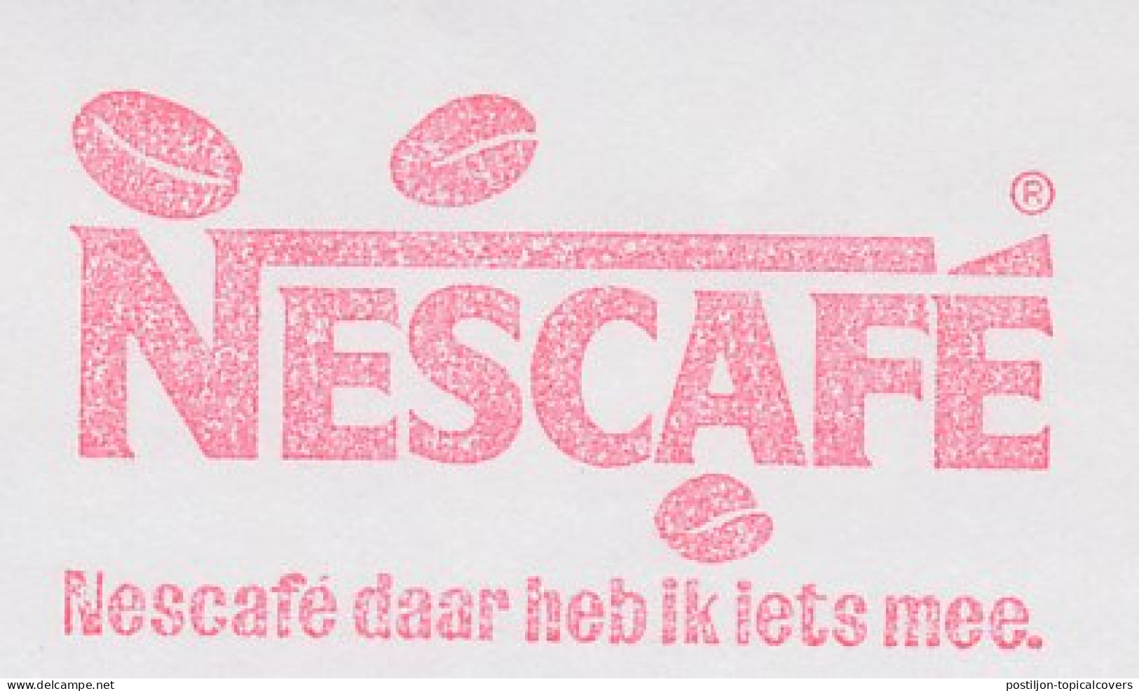 Meter Cut Netherlands 1988 Coffee - Nescafe - Coffee Bean - Altri & Non Classificati