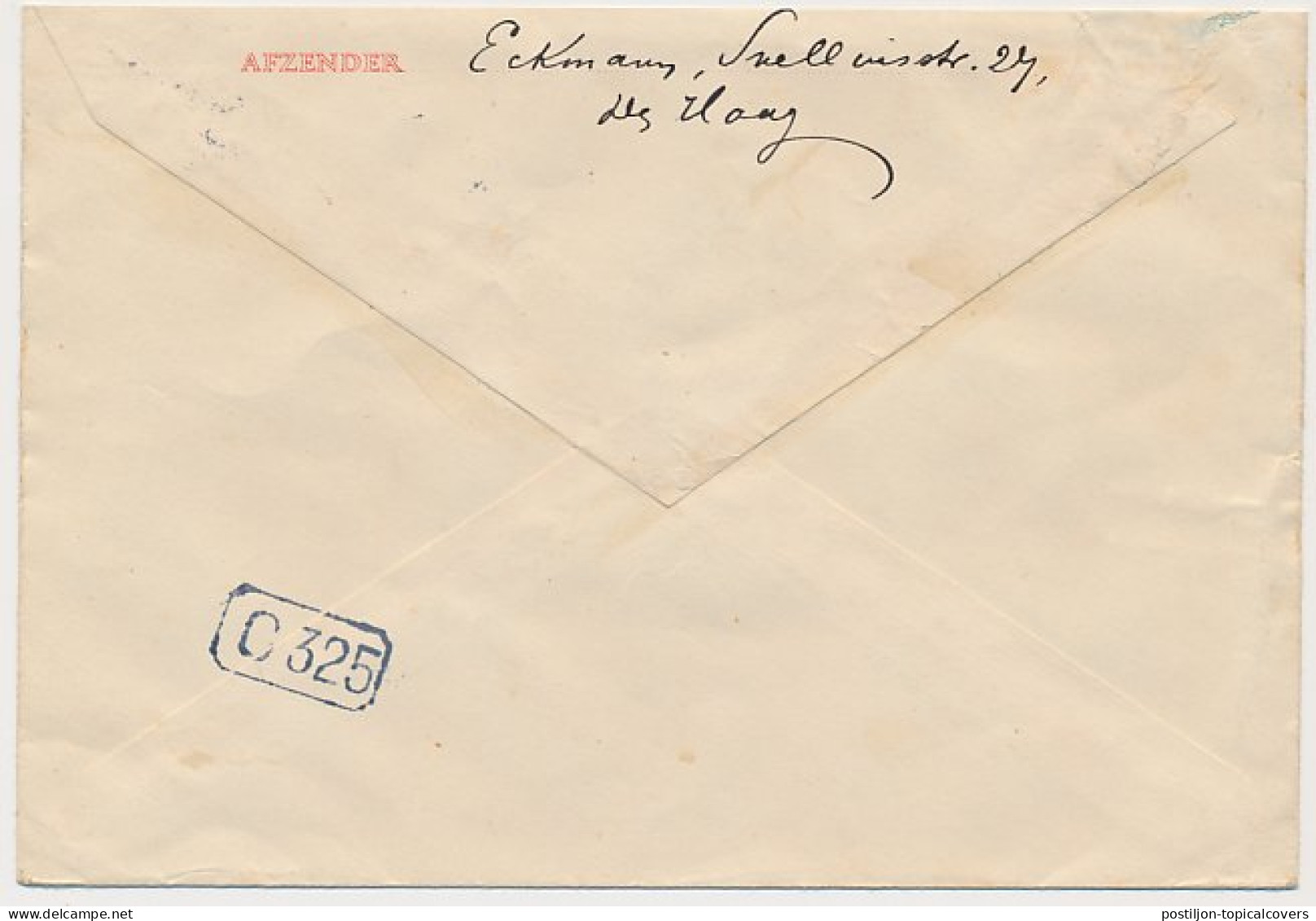 Envelop G. 22 S Gravenhage - Amsterdam 1929 - Entiers Postaux
