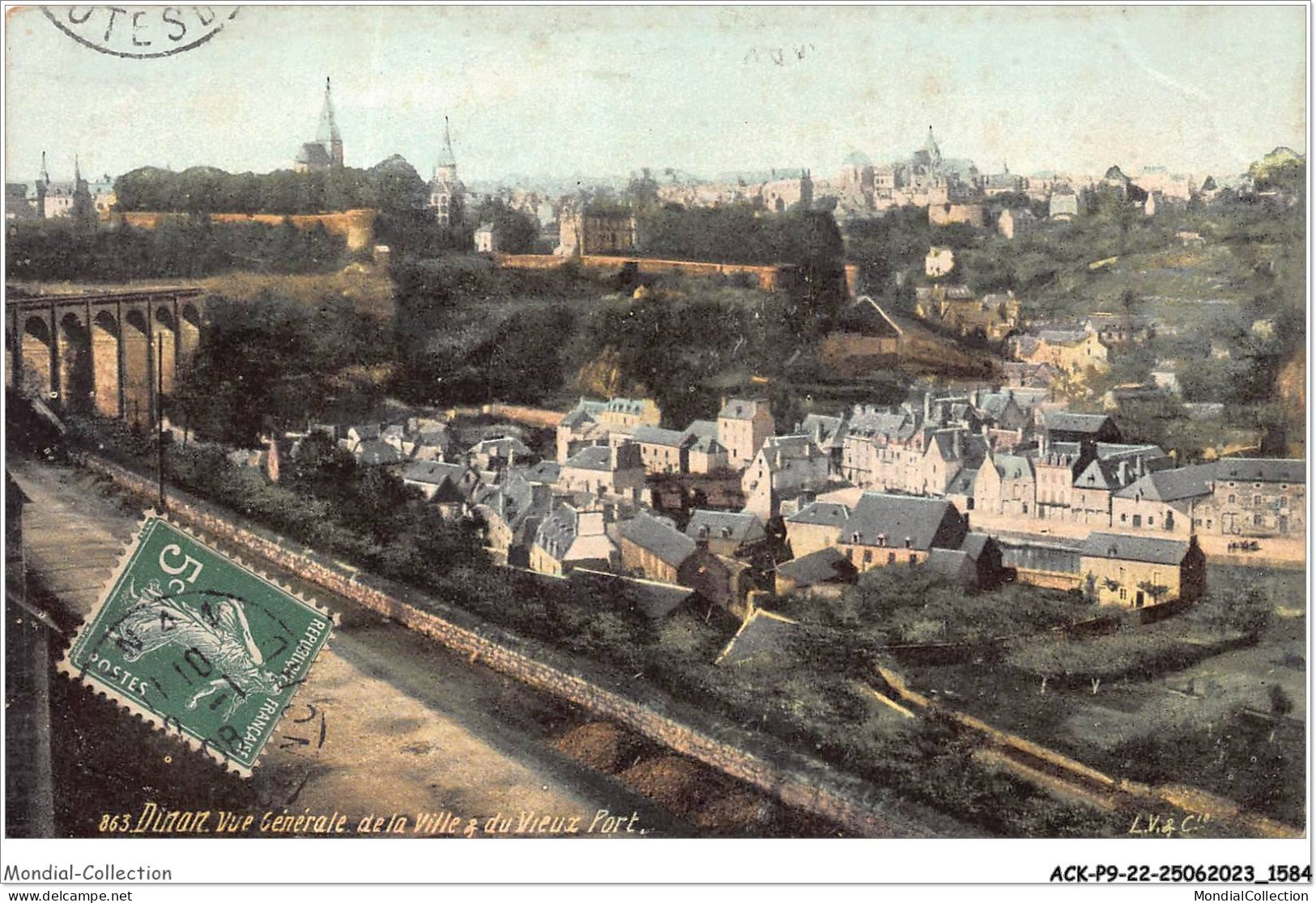 ACKP9-22-0789 - DINAN - Vue Générale De La Ville Et Du Vieux Port - Dinan