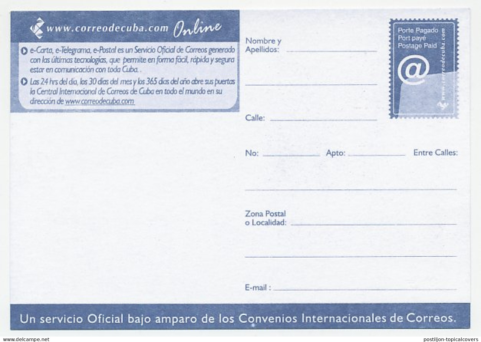 Postal Stationery Cuba @ - Sea - Beach - Informatique