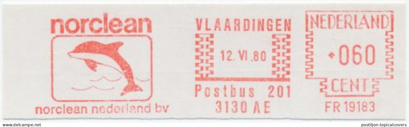 Meter Cut Netherlands 1980 Dolphin - Autres & Non Classés