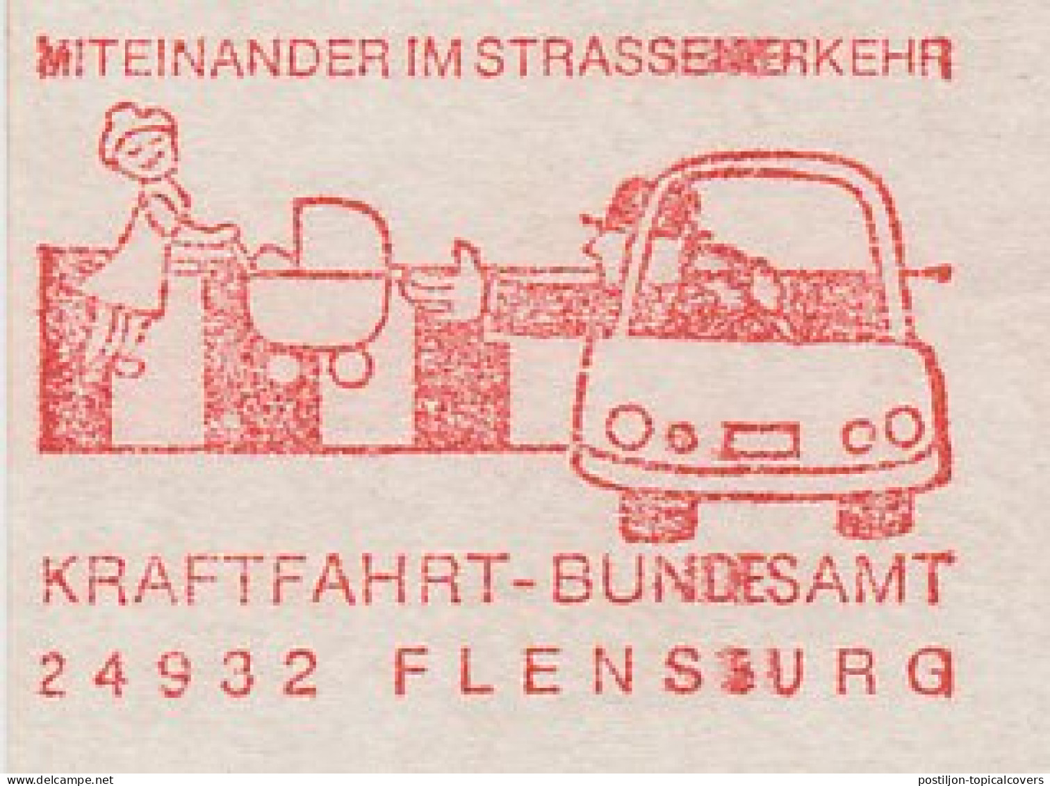 Meter Cut Germany 1994 Pedestrian Crossing - Road Safety - Autres & Non Classés