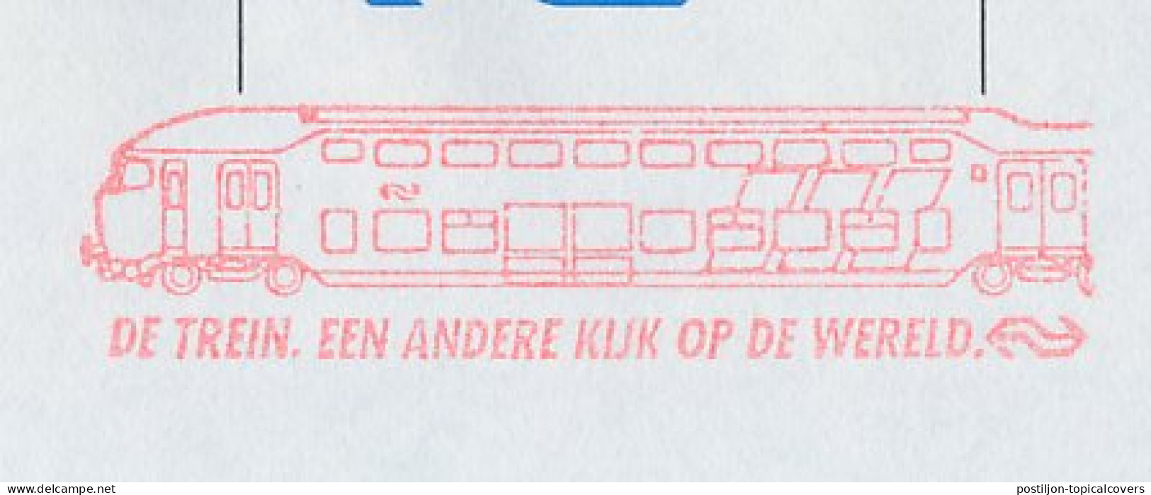 Illustrated Meter Cover Netherlands 1992 - Hasler 4151 NS - Dutch Railways - The Train A Different View Of The World - Treinen