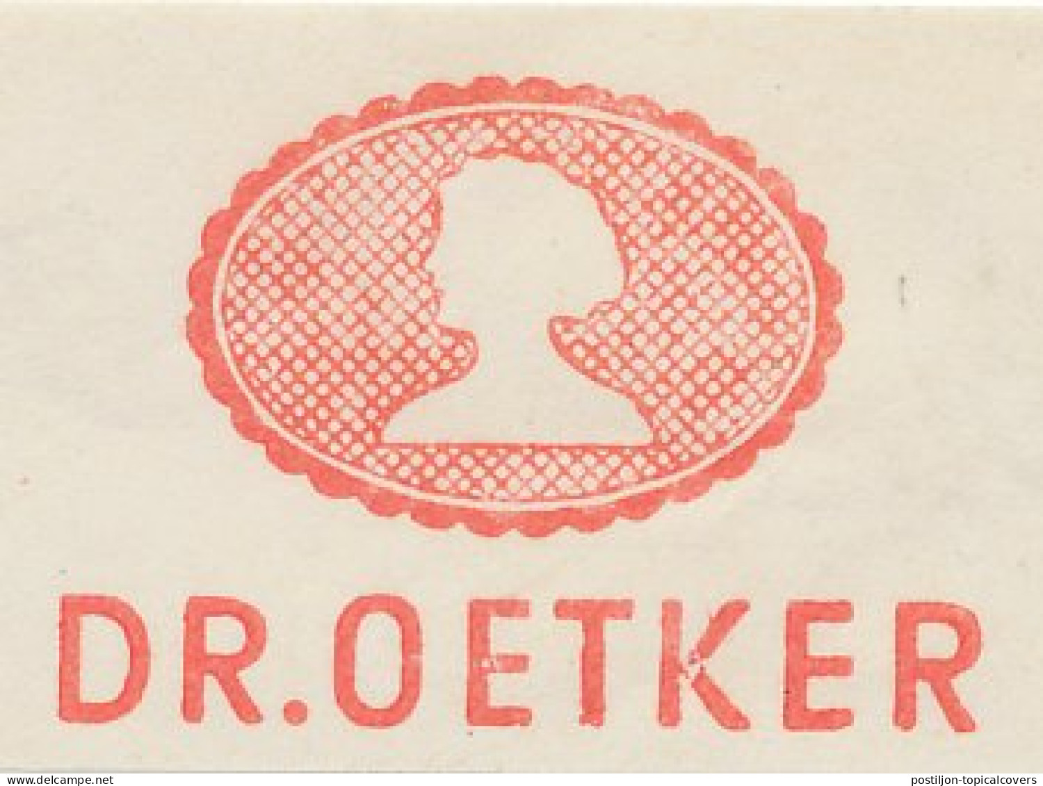 Meter Cut Deutsche Post / Germany 1950 Foodproducts - Dr. Oetker - Alimentation