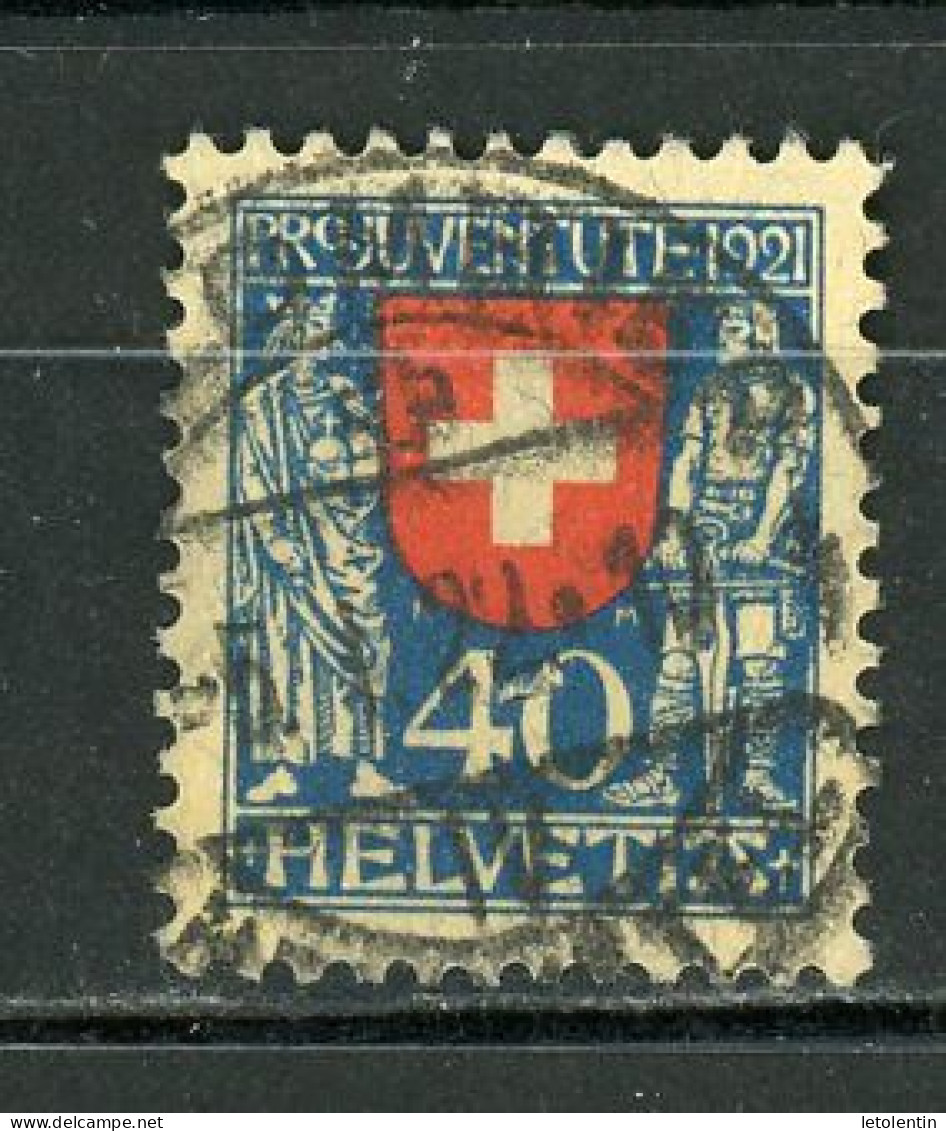 SUISSE - POUR LA JEUNESSE -  N° Yt 187 Obli. - Gebraucht