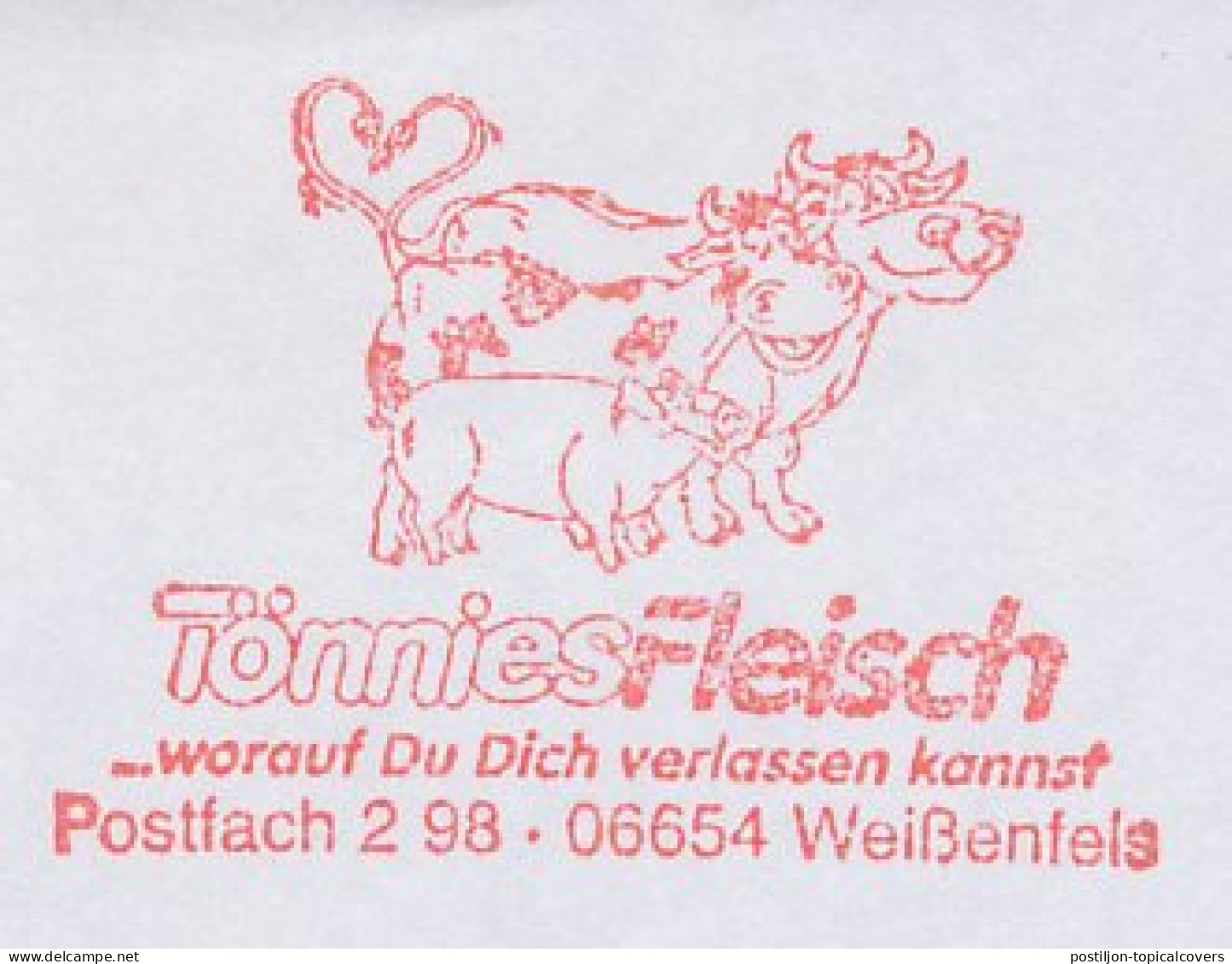 Meter Cut Germany 1997 Cow - Pig - Ferme