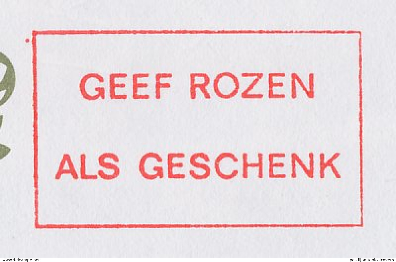 Meter Cover Netherlands 1990 Give Roses As A Gift - Bussum - Other & Unclassified