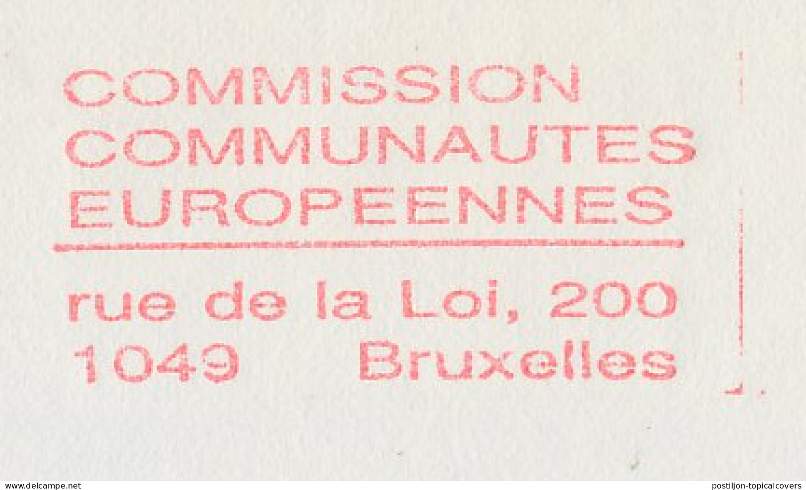 Meter Top Cut Belgium 1994 European Communities Commission - Institutions Européennes