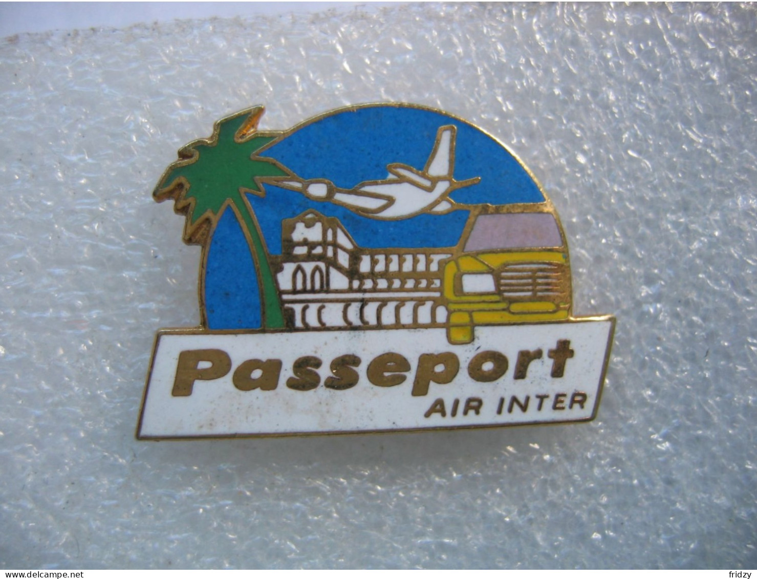 Pin's PASSEPORT Air Inter - Vliegtuigen
