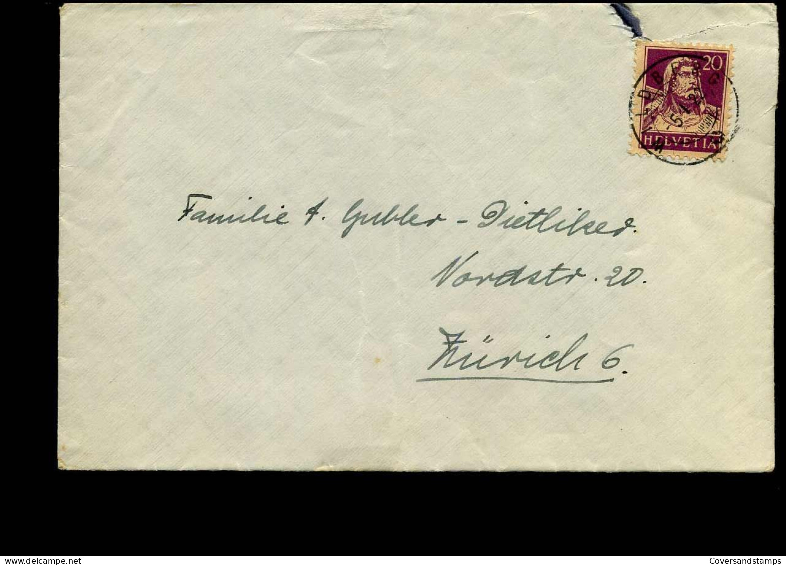 Cover To Zürich - Covers & Documents