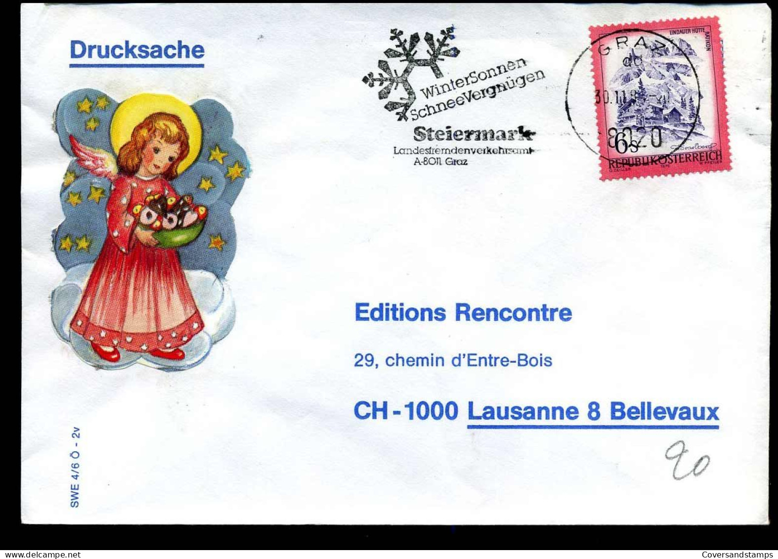 Cover To Lausanne, Switzerland - Covers & Documents