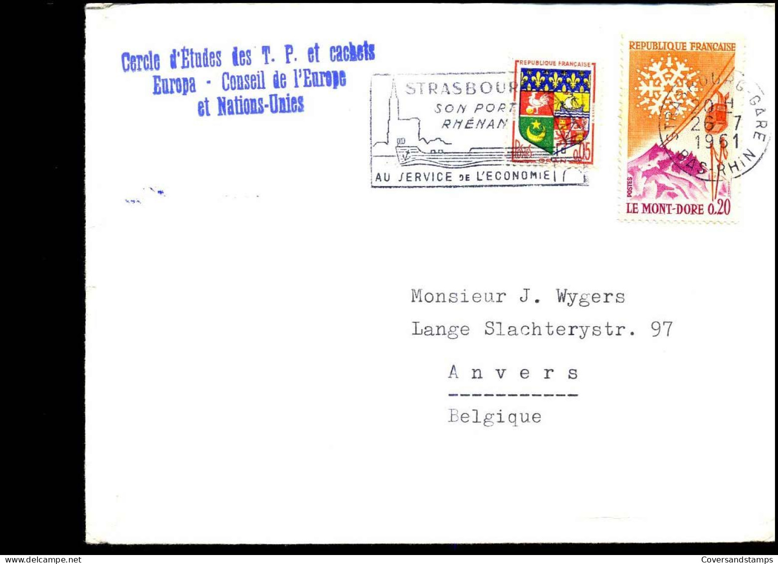 Cover To Antwerp, Belgium - Covers & Documents
