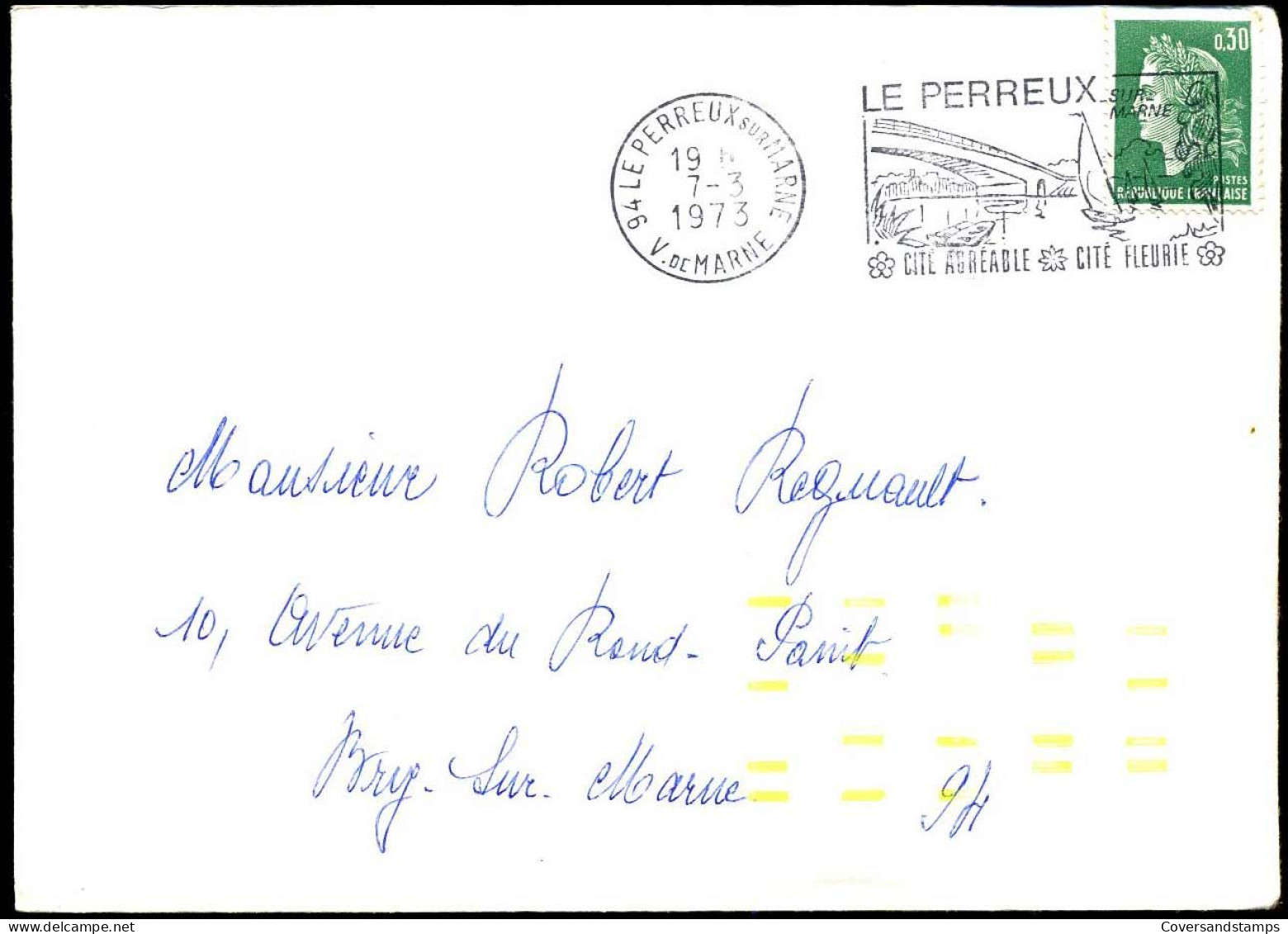 Cover To Bry-sur-Marne - Briefe U. Dokumente