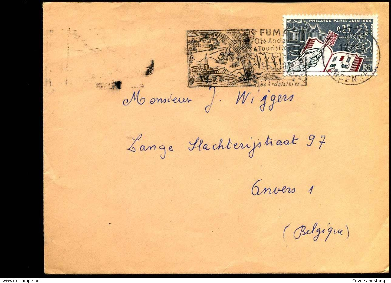 Cover To Antwerp, Belgium - Lettres & Documents