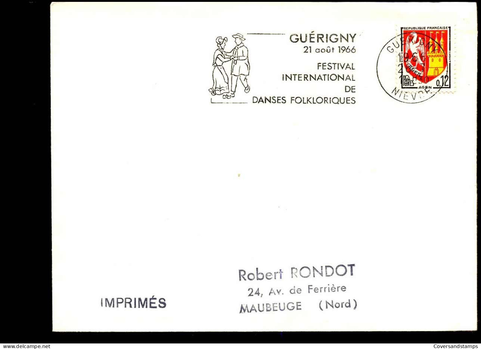 Cover To Maubeuge - Lettres & Documents