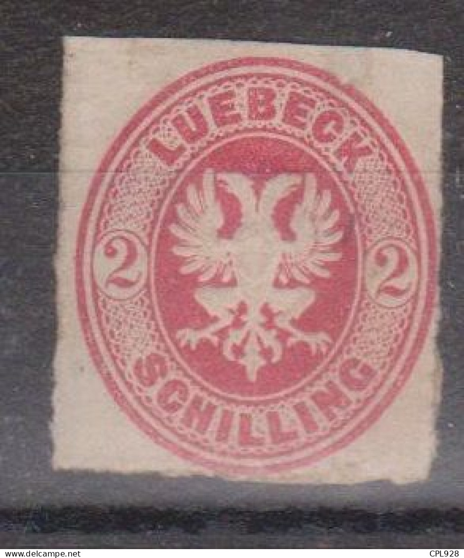 Luebeck N° 10 Sans Gomme Avec Charnière - Lubeck