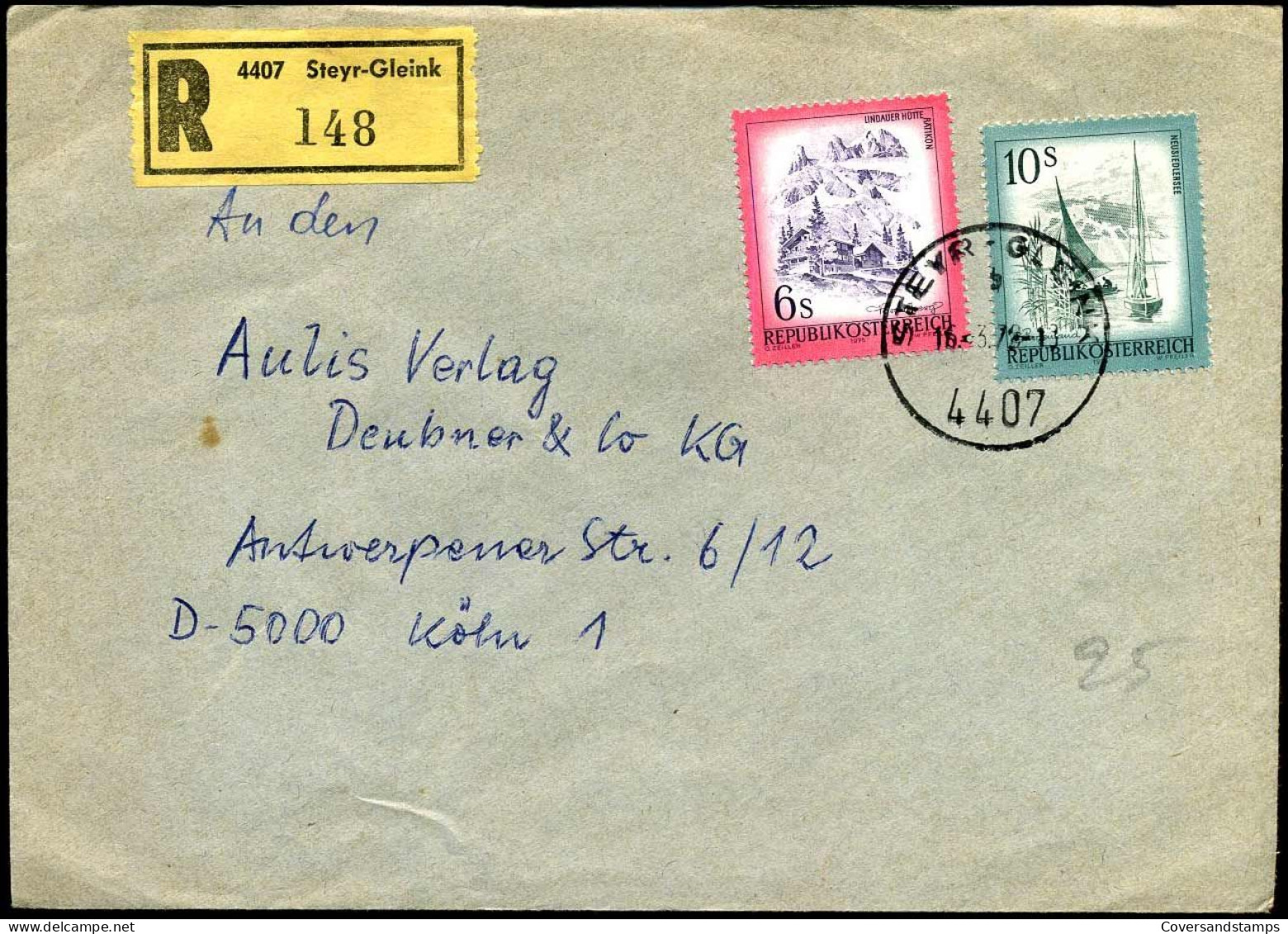 Registered Cover To Köln, Germany - Storia Postale