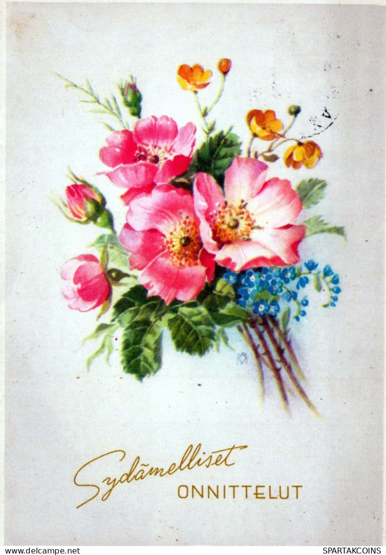 FLOWERS Vintage Ansichtskarte Postkarte CPSM #PAR881.DE - Fleurs