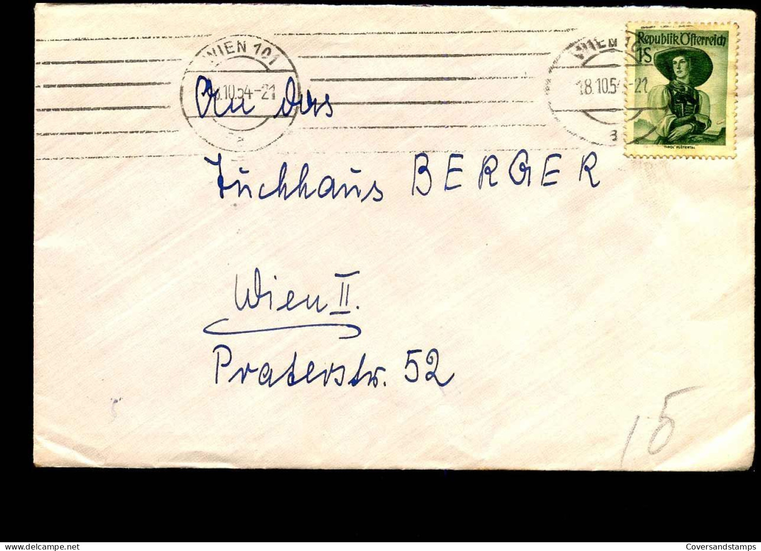 Cover To Wien - Lettres & Documents