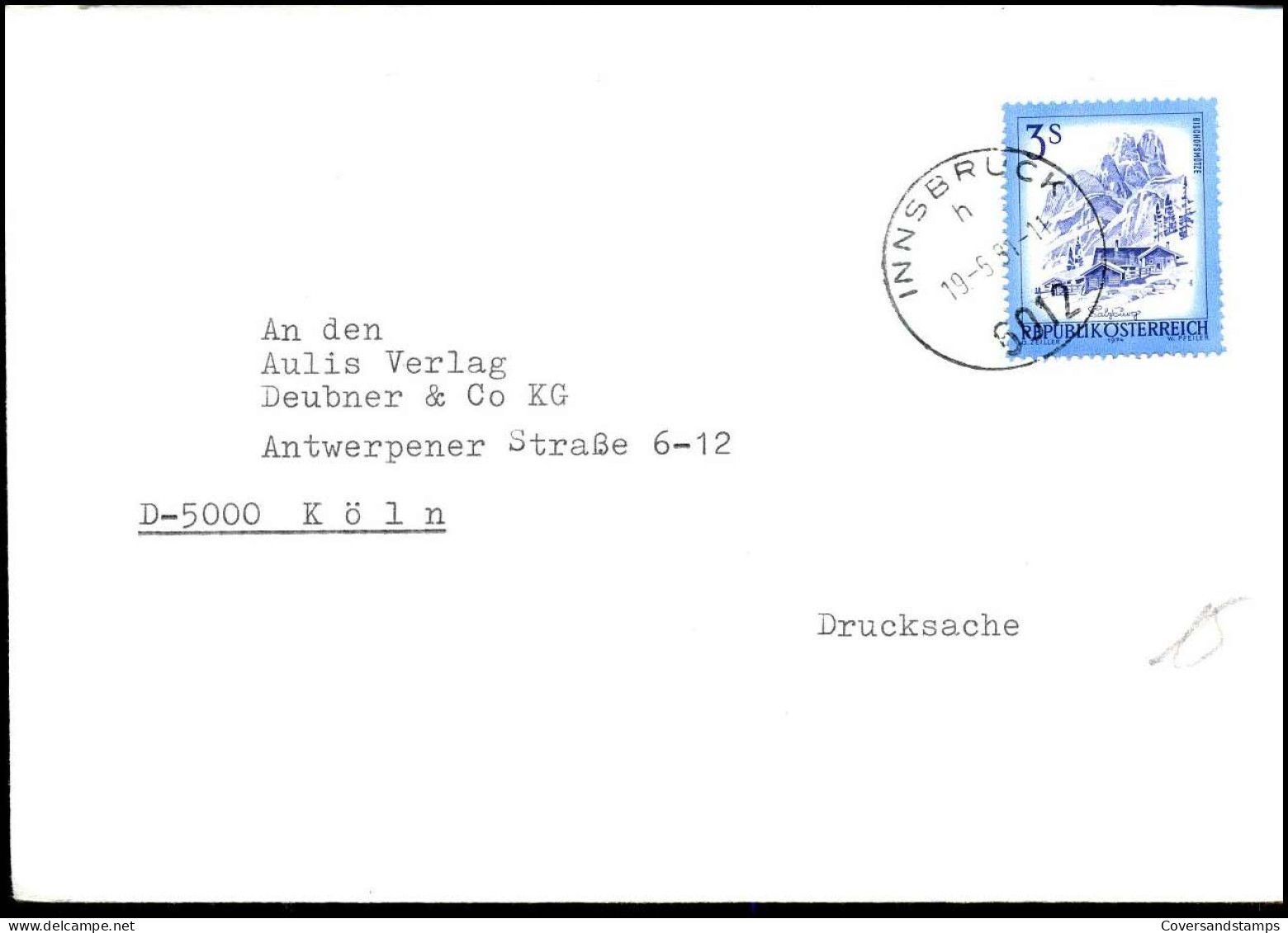 Cover To Köln, Germany - Lettres & Documents