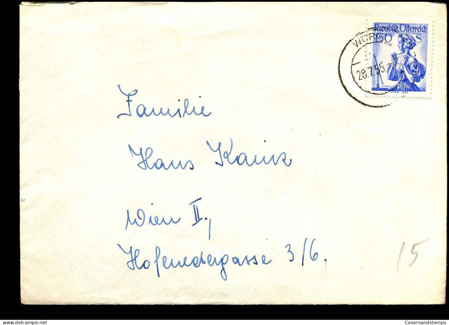 Cover To Wien - Lettres & Documents