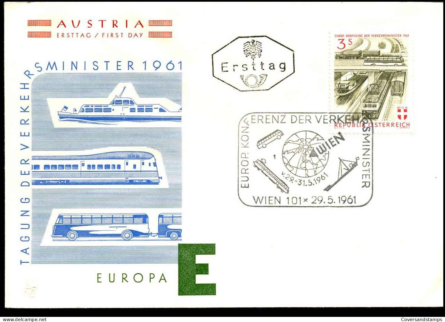 FDC - Tagung Der Verkehrsminister 1961 - FDC