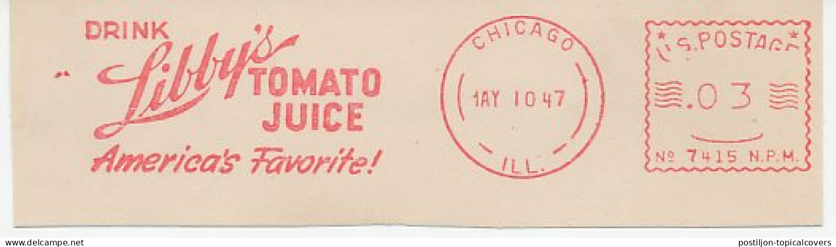 Meter Cut USA 1947 Tomato Juice - Vegetables