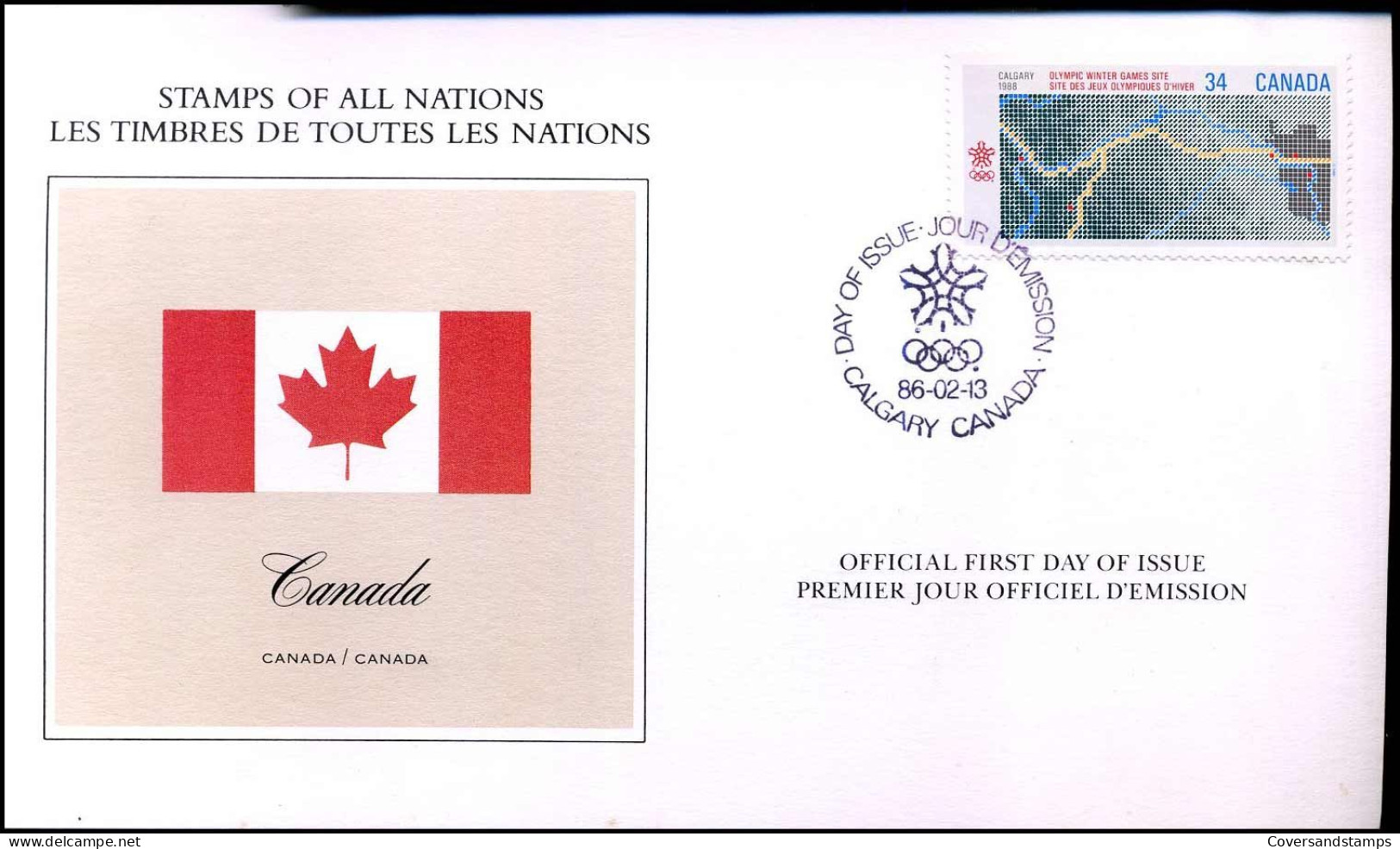 Stamps Of All Nations - Official First Day Of Issue - Brieven En Documenten