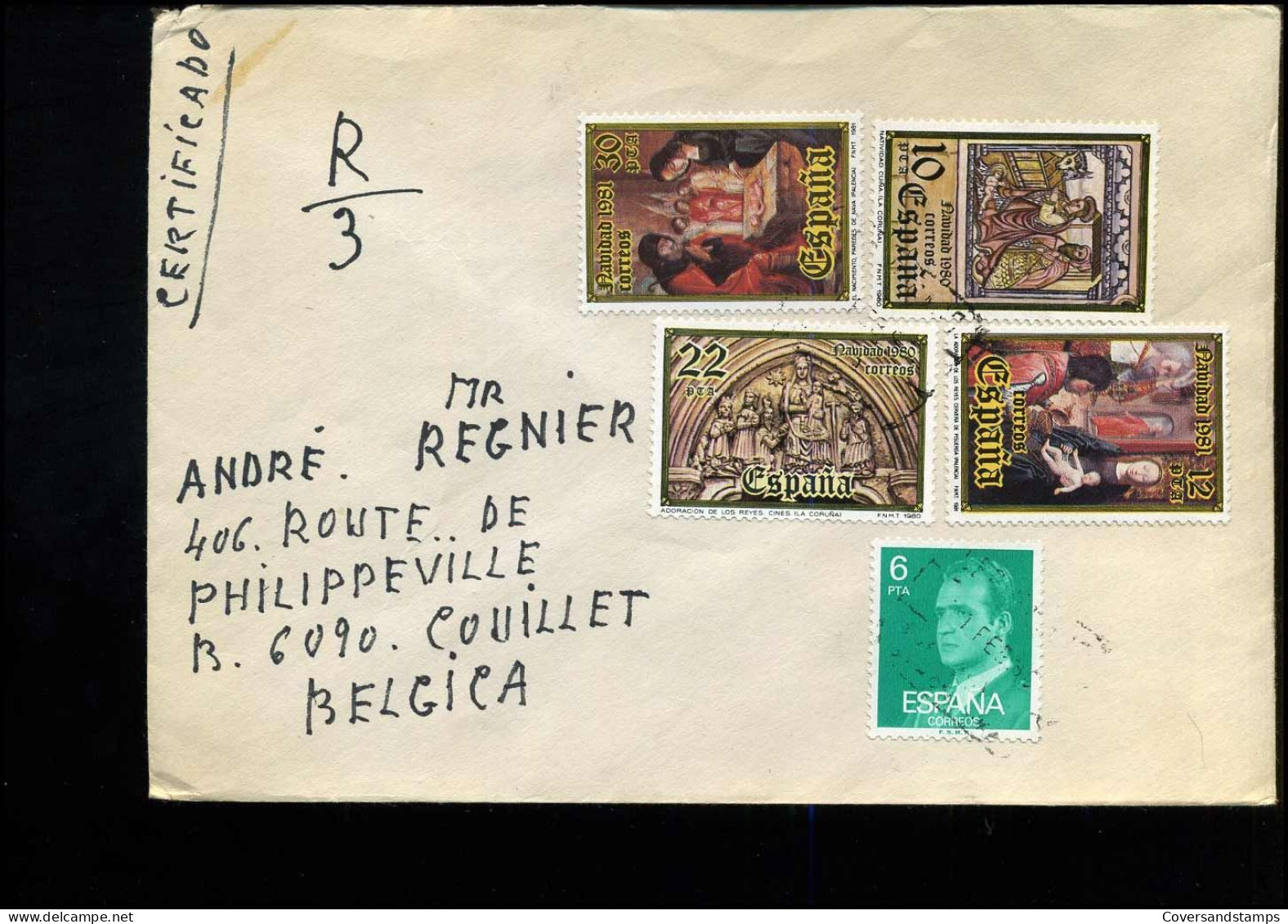 Cover To Couillet, Belgium - Covers & Documents