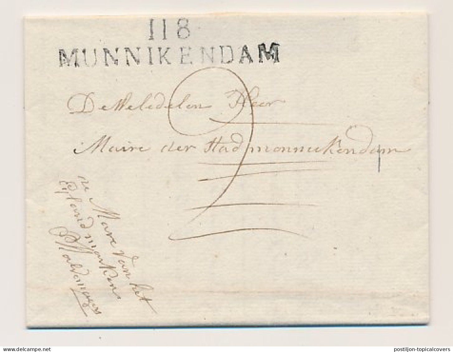 Marken - 118 MUNNIKENDAM 1811 - ...-1852 Préphilatélie