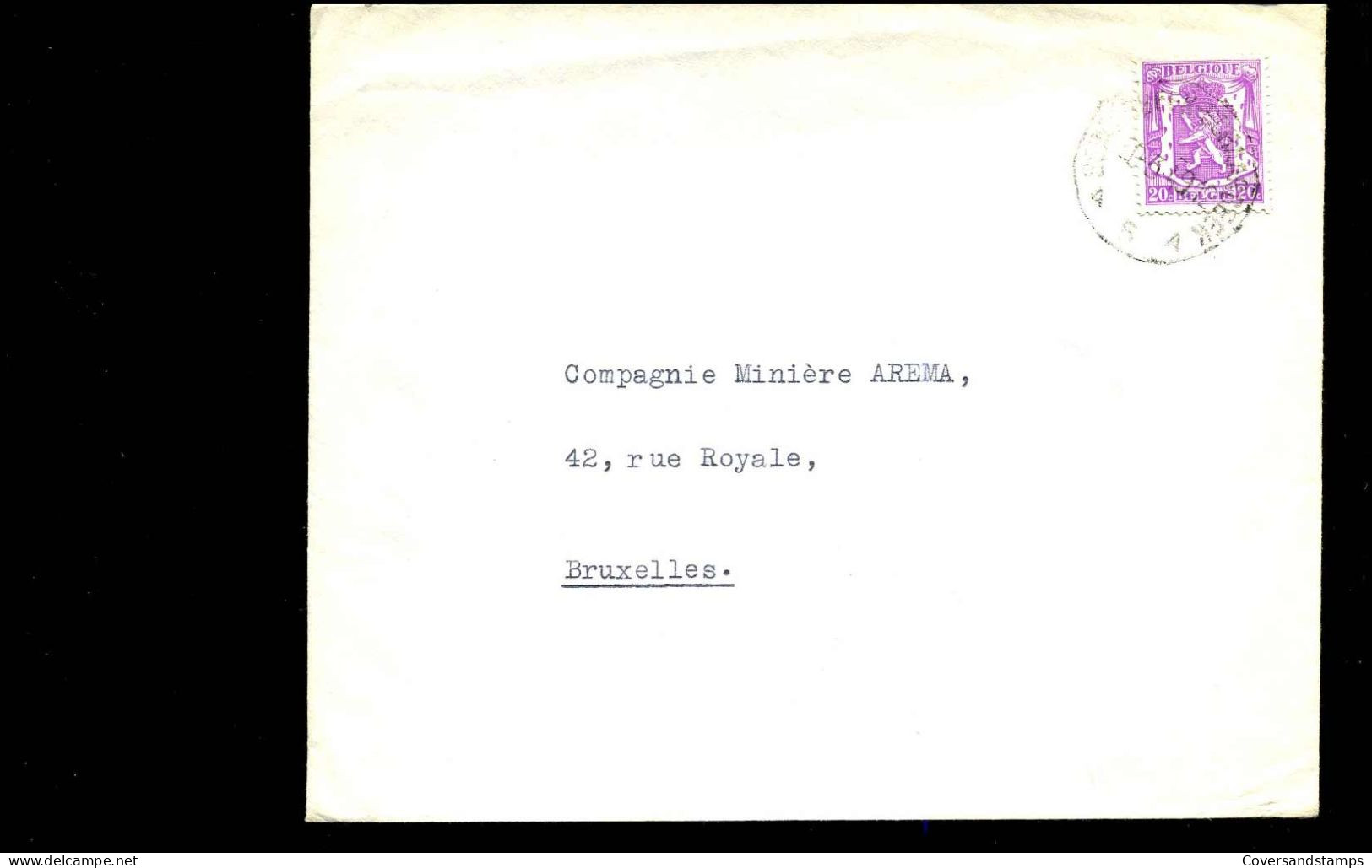 Cover  Naar Brussel - 422 - 1935-1949 Small Seal Of The State