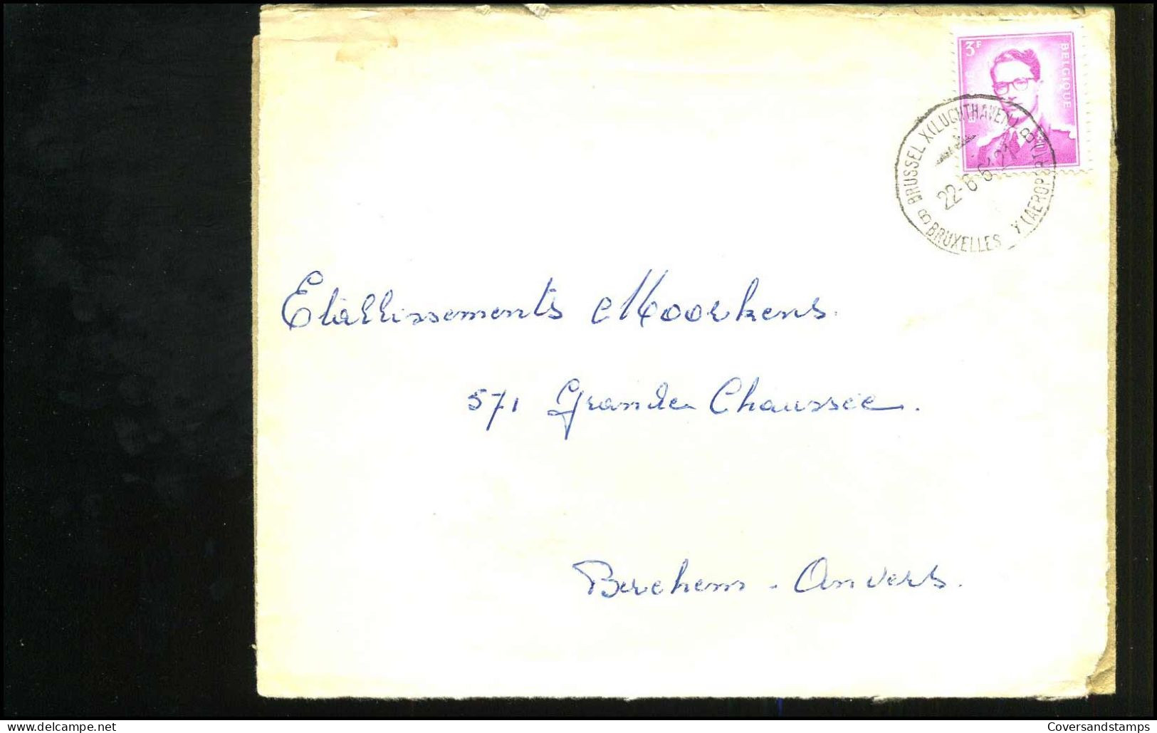 Cover Van Brussel X (luchthaven) Naar Berchem - Cartas & Documentos