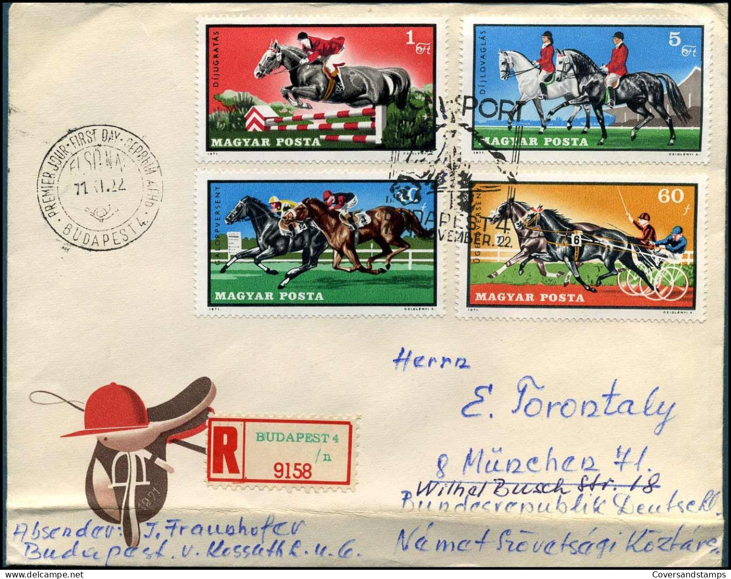 Cover To München, Germany - Storia Postale