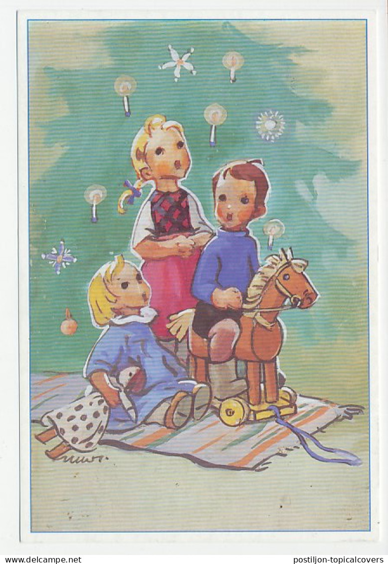 Postal Stationery Finland 1990 Christmas - Doll - Horse - Christmas