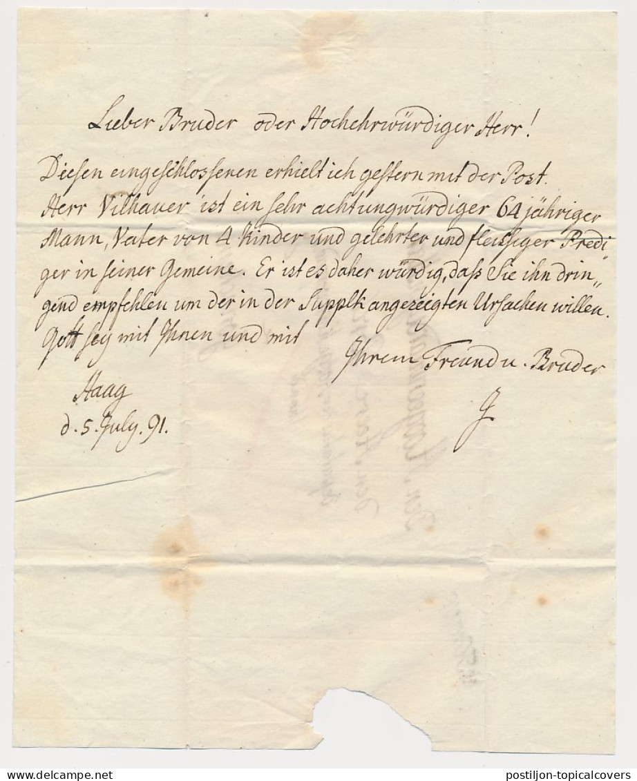 Den Haag - Gorinchem 1791 - ...-1852 Prephilately