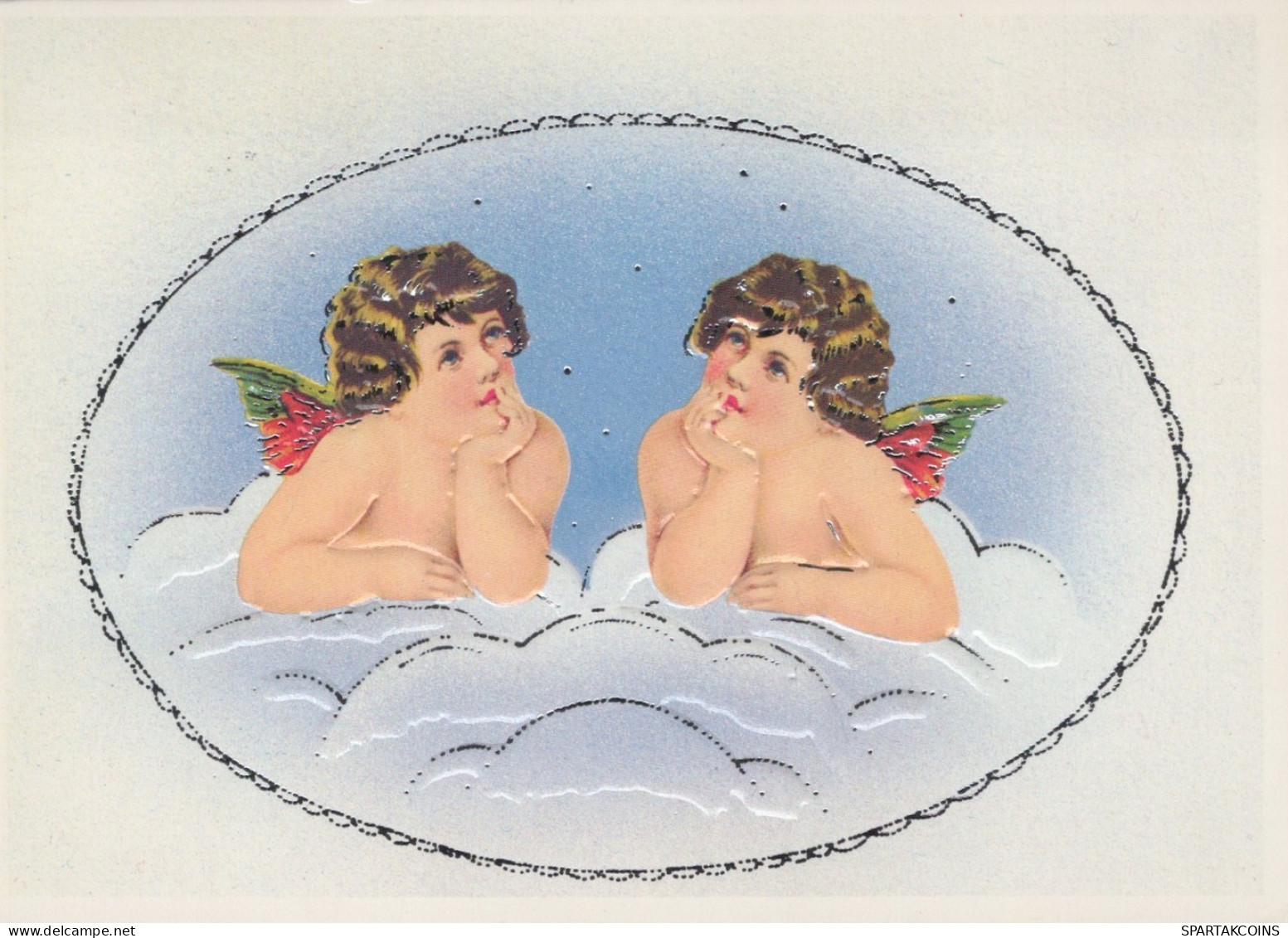 ENGEL WEIHNACHTSFERIEN Feiern & Feste Vintage Ansichtskarte Postkarte CPSM #PAH031.DE - Angels
