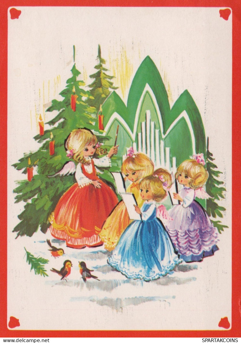 ENGEL WEIHNACHTSFERIEN Feiern & Feste Vintage Ansichtskarte Postkarte CPSM #PAG908.DE - Angels