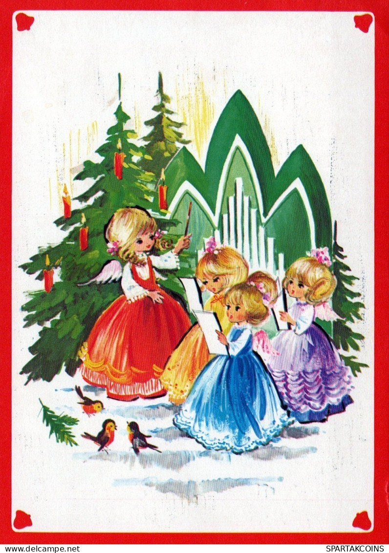ENGEL WEIHNACHTSFERIEN Feiern & Feste Vintage Ansichtskarte Postkarte CPSM #PAG908.DE - Angels
