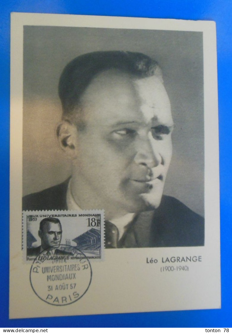 CARTE MAXIMUM DE FRANCE DE 1957 - 1950-1959