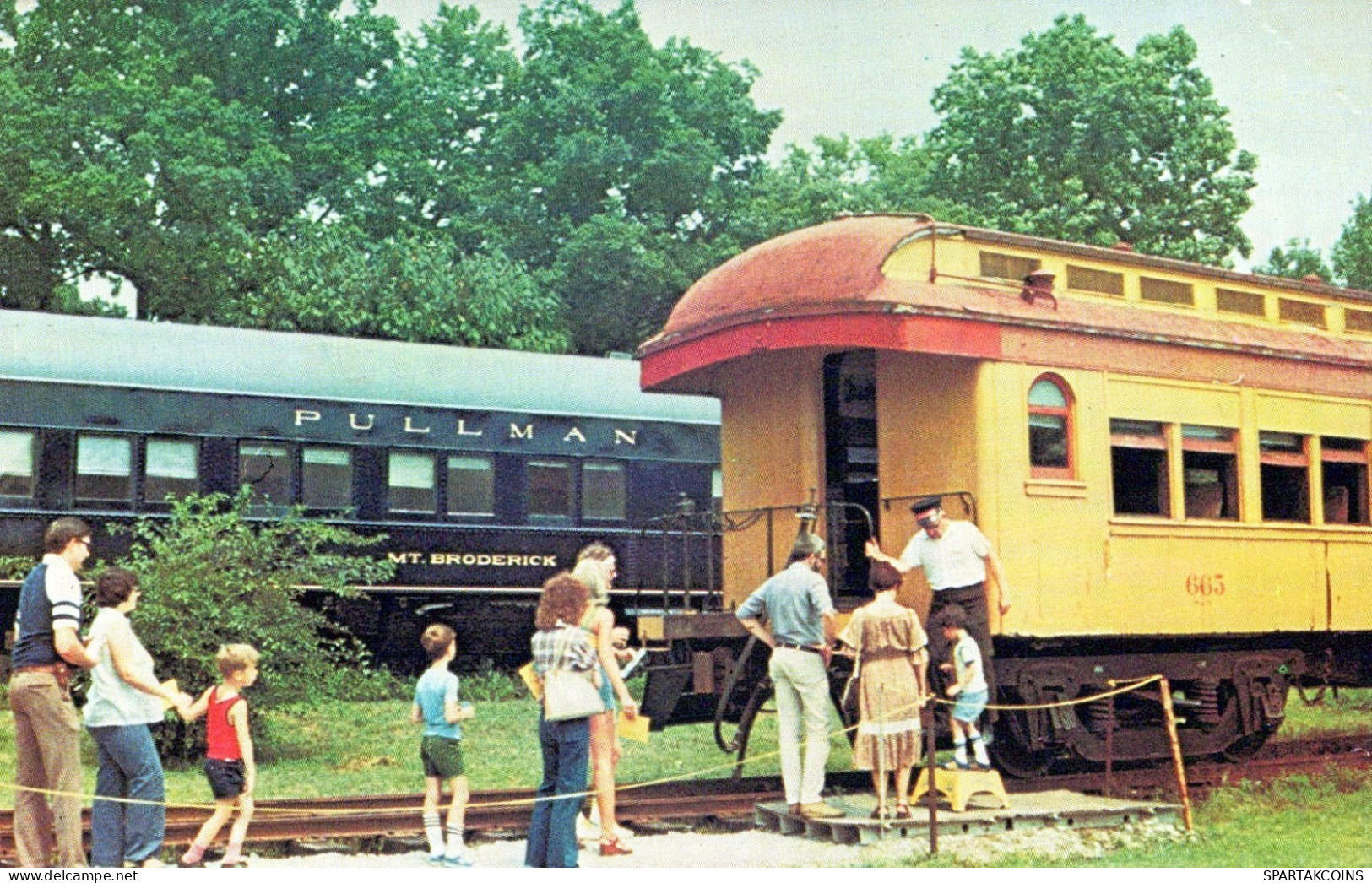 ZUG Schienenverkehr Eisenbahnen Vintage Ansichtskarte Postkarte CPSMF #PAA579.DE - Trains