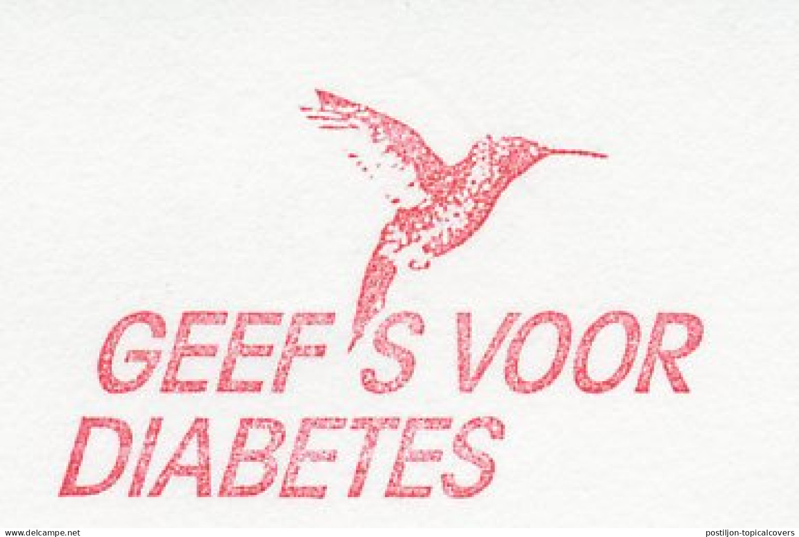 Meter Cut Netherlands 1994 Bird - Hummingbird - Diabetes - Otros & Sin Clasificación