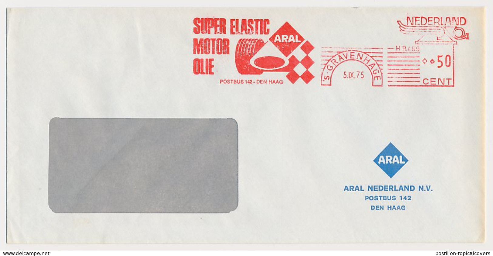 Meter Cover Netherlands 1975 Aral - Motor Oil - Race Car - Other & Unclassified