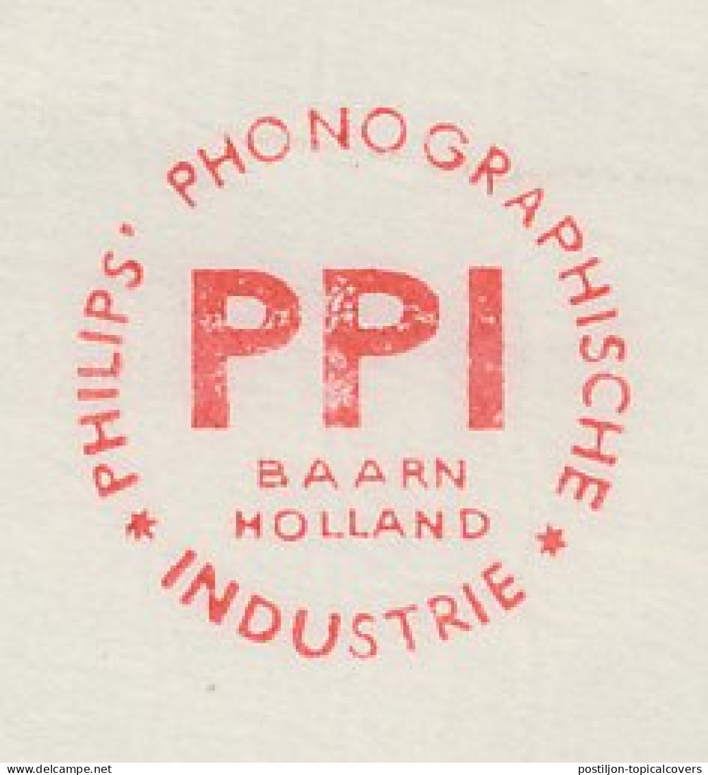 Meter Cover Netherlands 1954 Philips Phonographic Industry - Baarn - Muziek