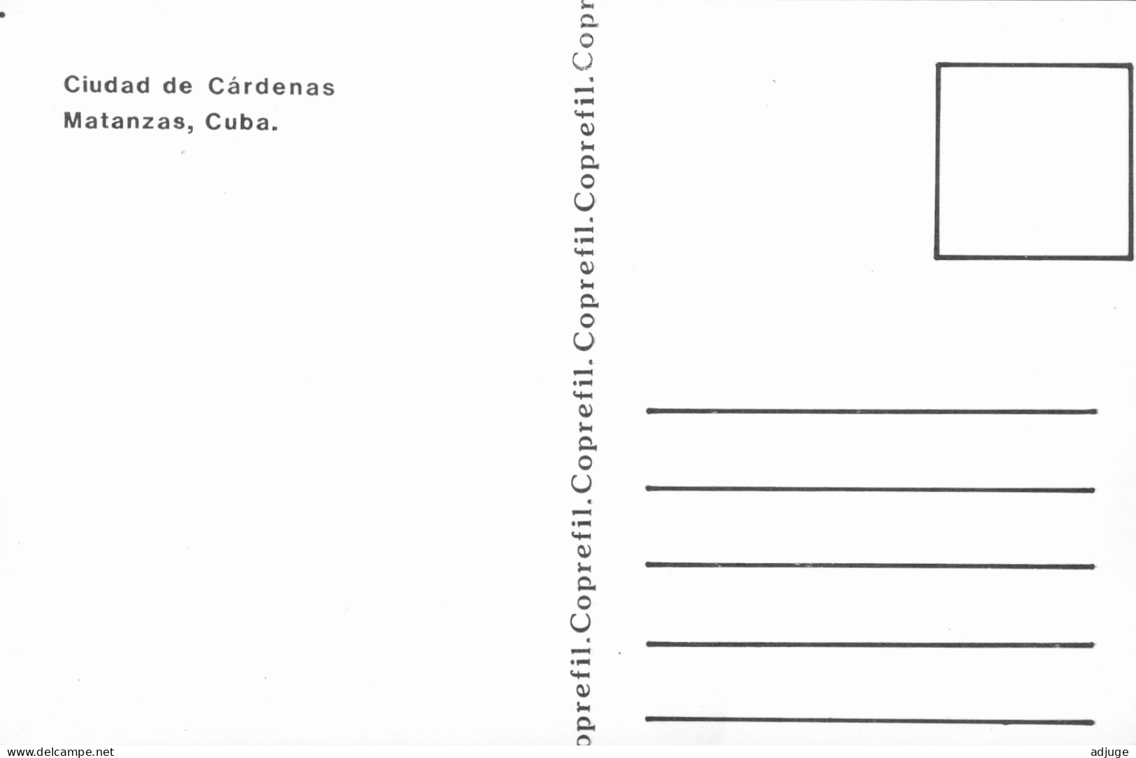CPM- CUBA- Ciudad De CARDENANS _ MATANZAS *TBE*  Cf. Scans * - Andere & Zonder Classificatie