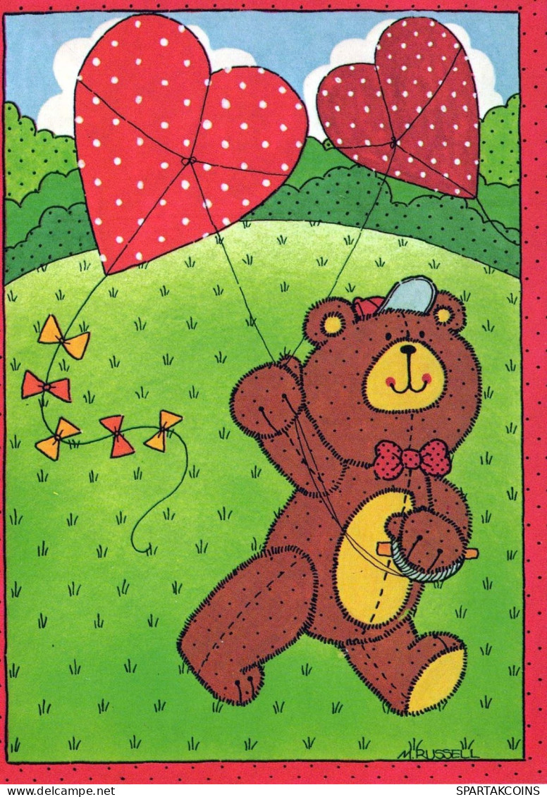 NASCERE Animale Vintage Cartolina CPSM #PBS376.IT - Bears