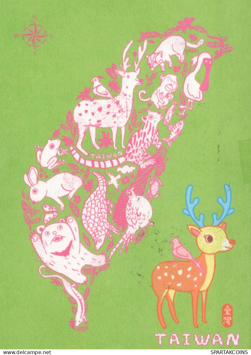 CERVO Animale Vintage Cartolina CPSM #PBS560.IT - Autres & Non Classés